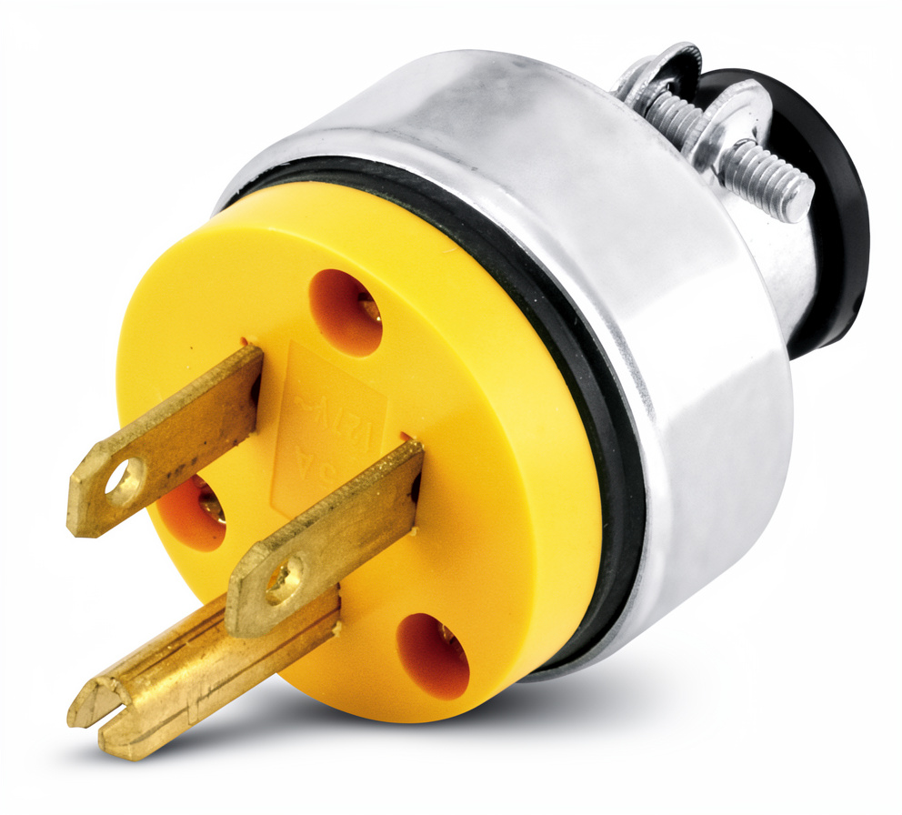 ENCHUFE /3P METAL/VINIL 15A/U44