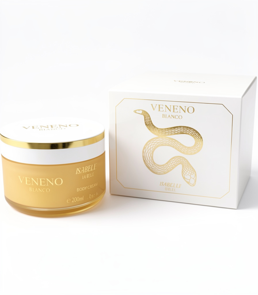 Creme Corporal Hidratante Veneno Bianco 200g (Pasta)