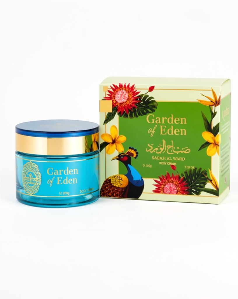 Creme Corporal Hidratante Sabah Al Ward Garden 200g (Pasta)