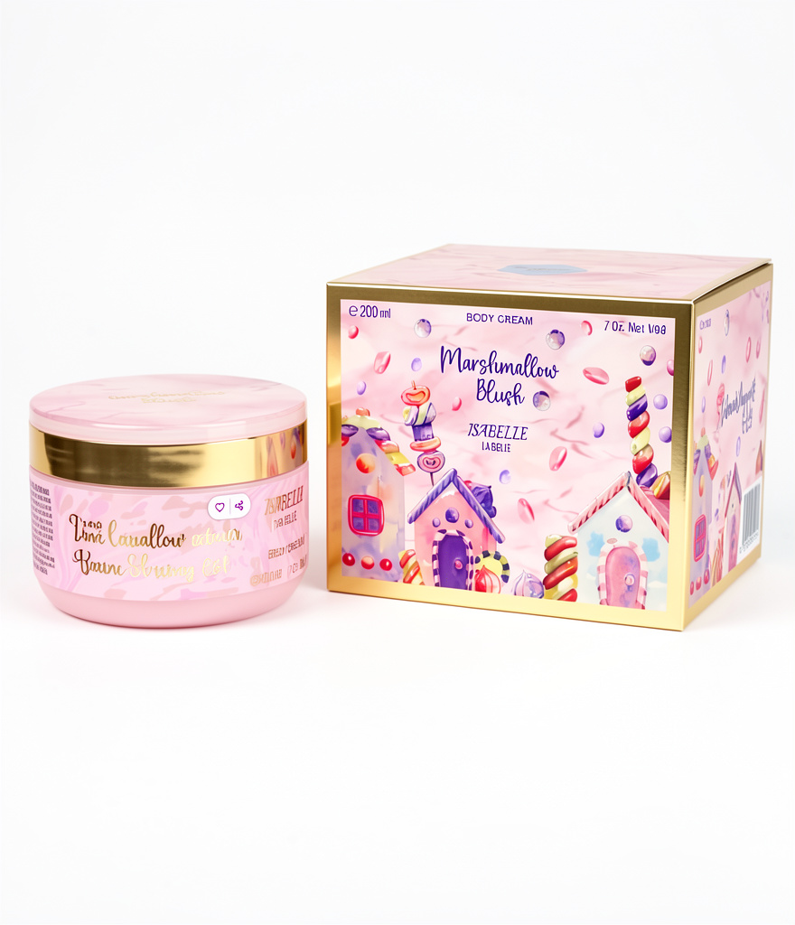 Creme Corporal Hidratante Marshmallow Blush 200g (Pasta)