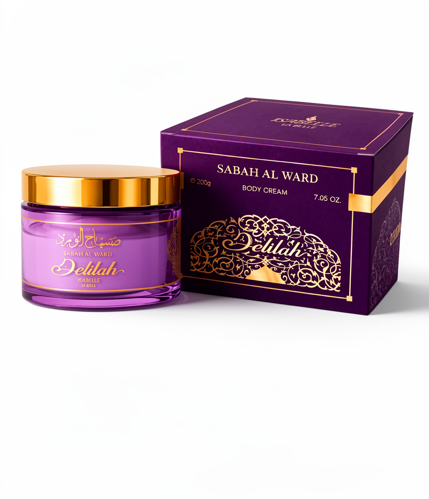 Creme Corporal Hidratante Sabah Al Ward Delilah 200g (Pasta)