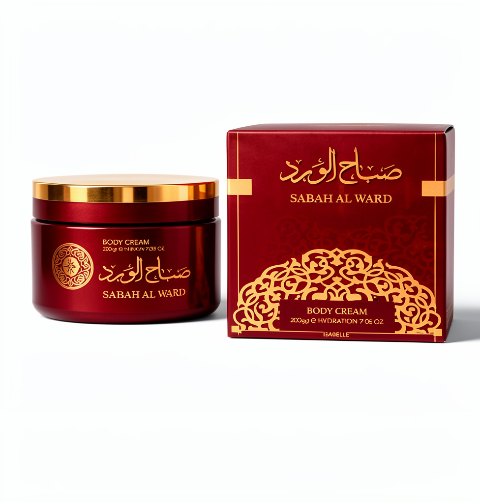 Creme Corporal Hidratante Sabah Al Ward Tradicional 200g (Pasta)