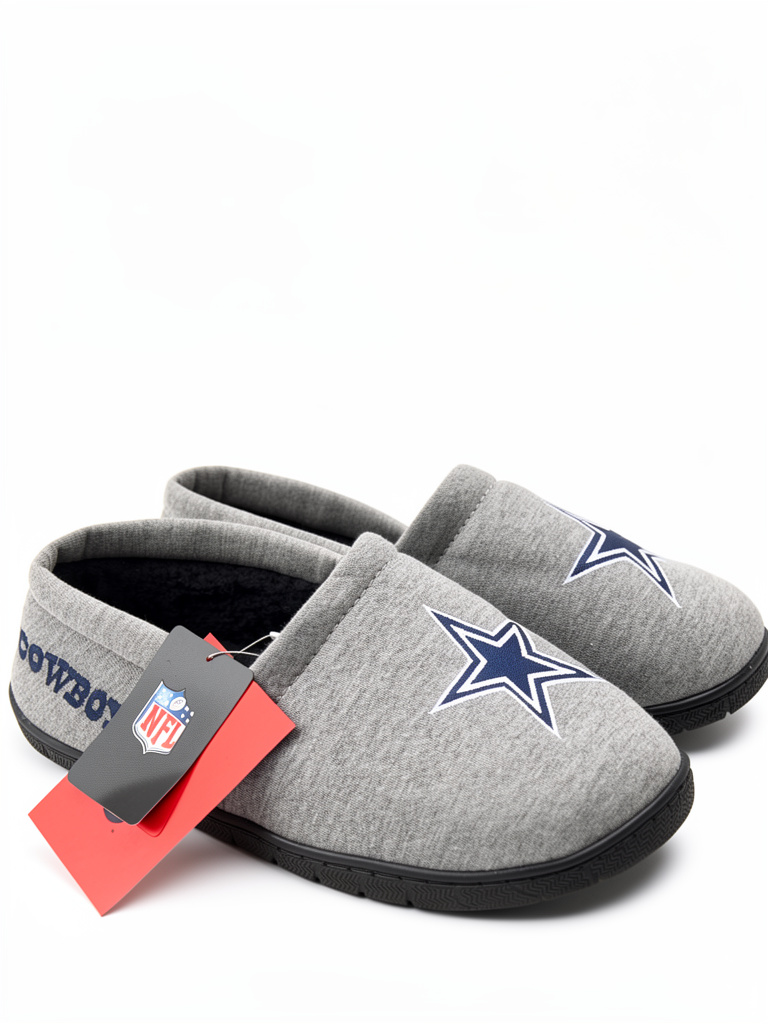 Pantufla gris de cowboy