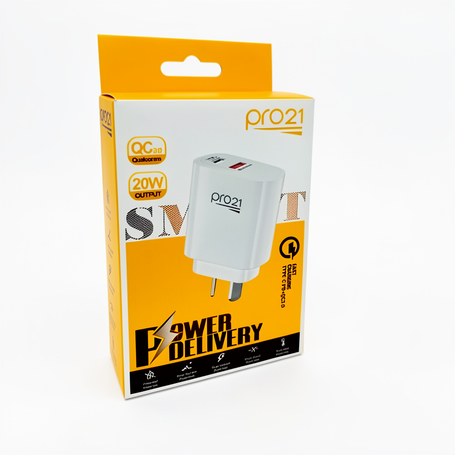 CARGADOR CABEZAL USB - PD + TYPE C