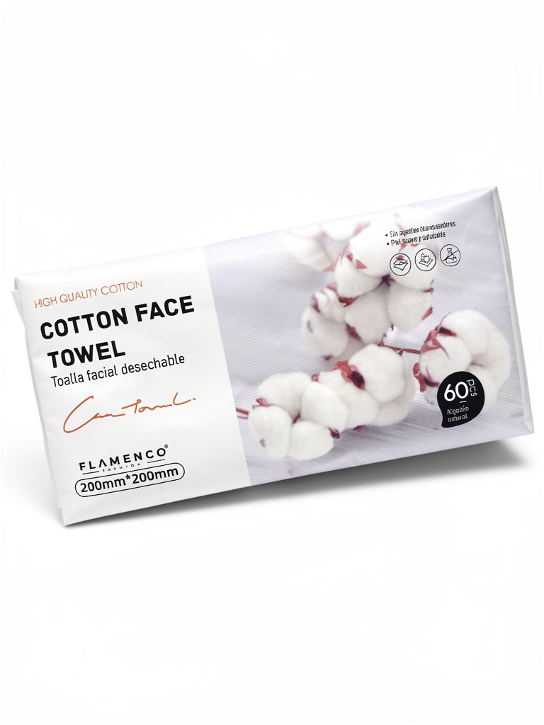 Toallas Cotton Facial 60Pcs