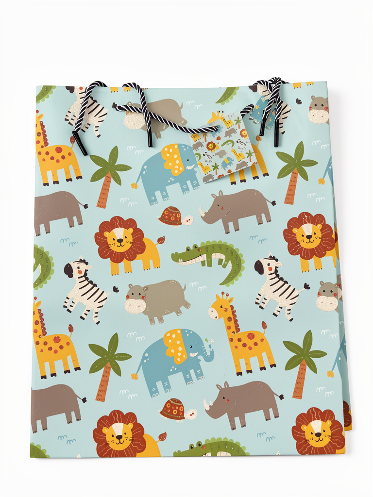 Bolsa de Regalo Animales Safari 26x32cm