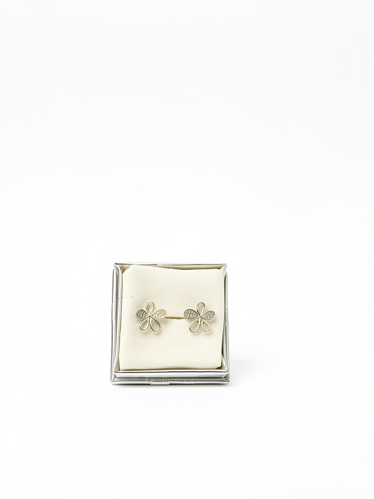 Aros de flor pegado