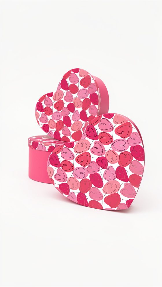 CAJA CORAZON ROSA