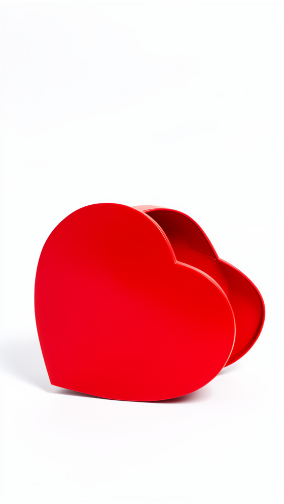 CAJA CORAZON ROJO