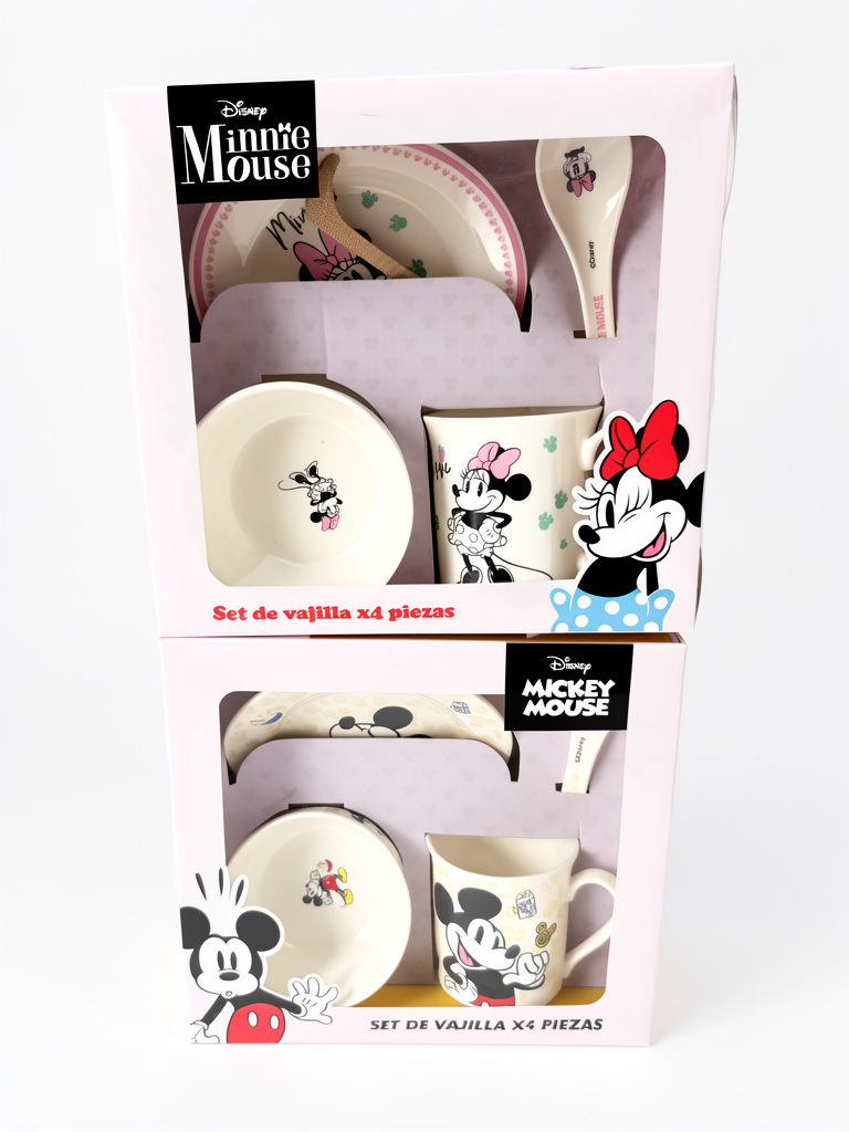 Disney Mouse set vajilla x 4 piezas