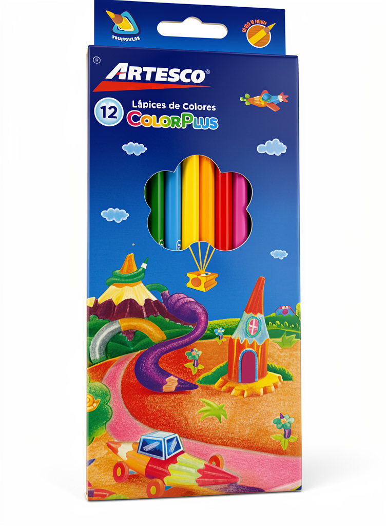 Artesco ColorPlus 12 lápices de colores
