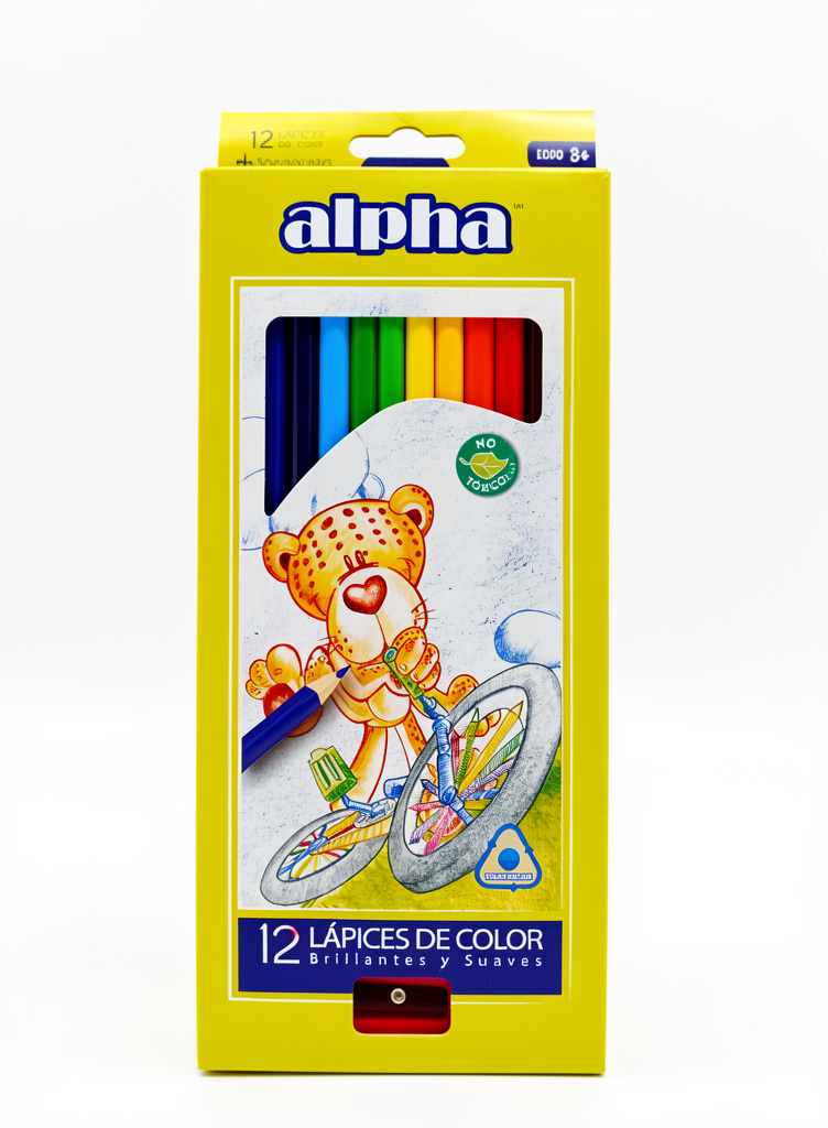 Alpha lápices de color 12 colores