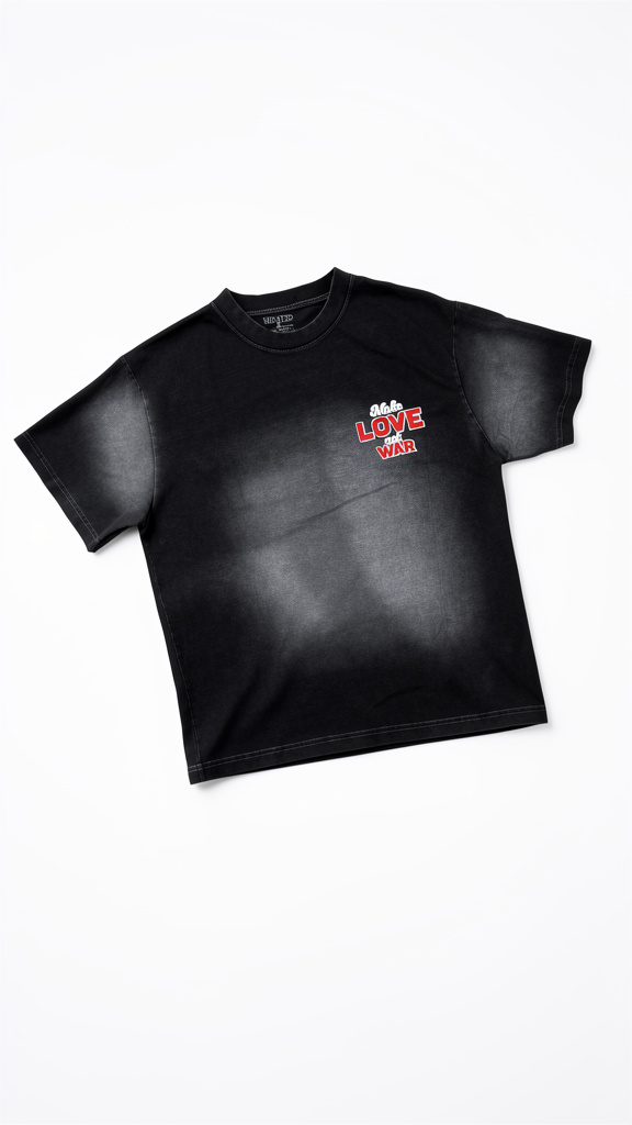 Mtto camiseta Oversize Prelavada make love