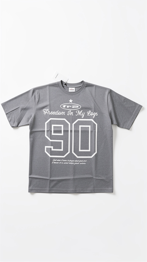 Román camiseta Oversize con estampado 90