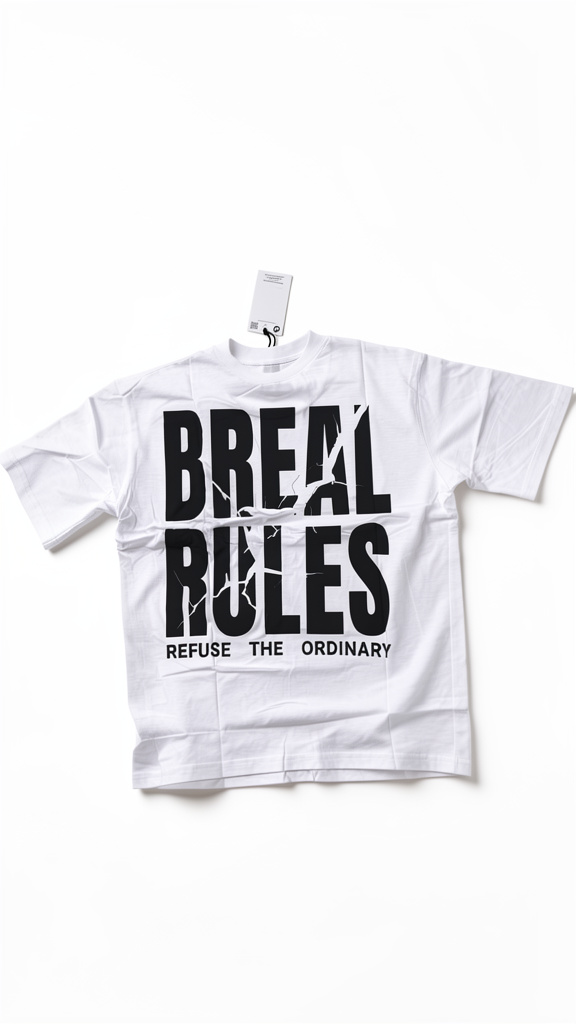 Roman Camiseta Oversize 20/1 con estampado break rules