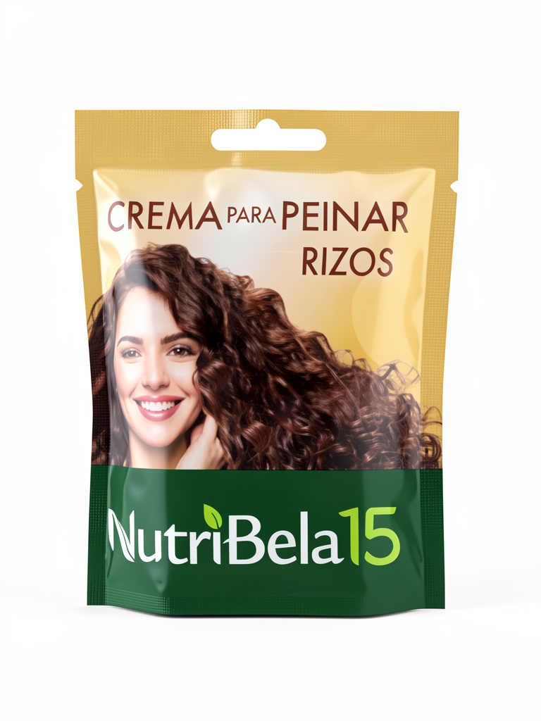 Crema para peinar, cabello rizo de Nutribela. En sobre