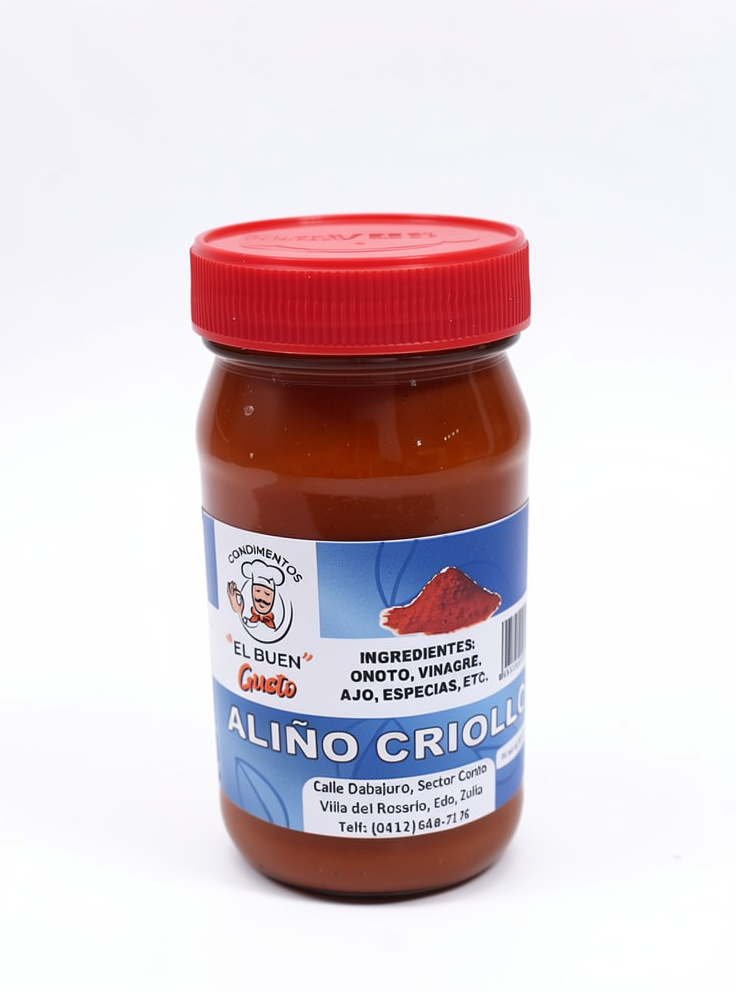 ALIÑO CRIOLLO FRASCO "EL BUEN GUSTO" 200GR