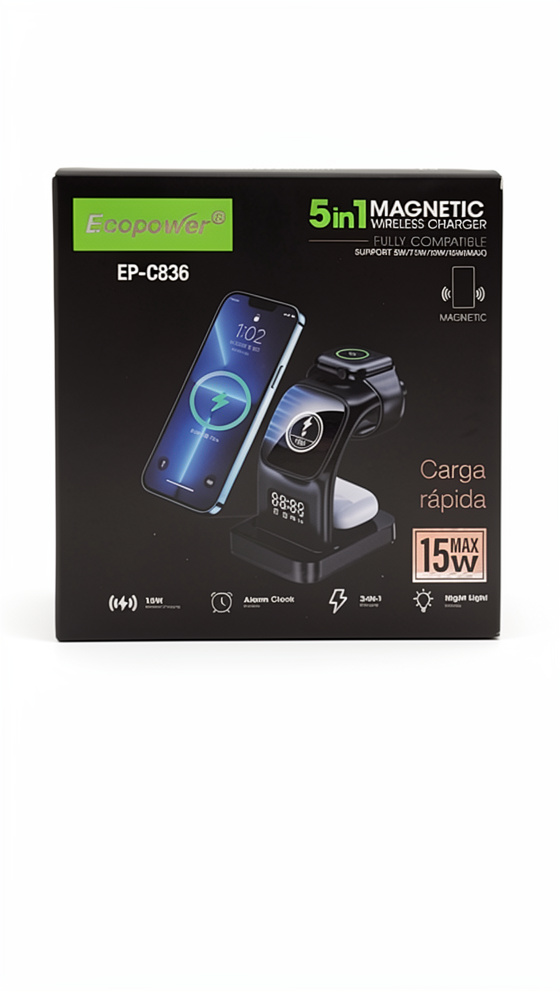 CARGADOR MAGNETICO ECOPOWER EP-C836
