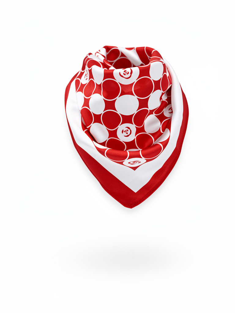 Pañuelo rojo y blanco 70 x 70