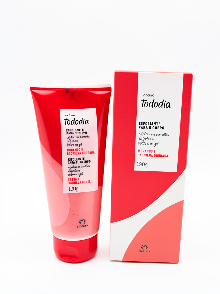 Natura Tododia exfoliante corporal frutilla y vainilla