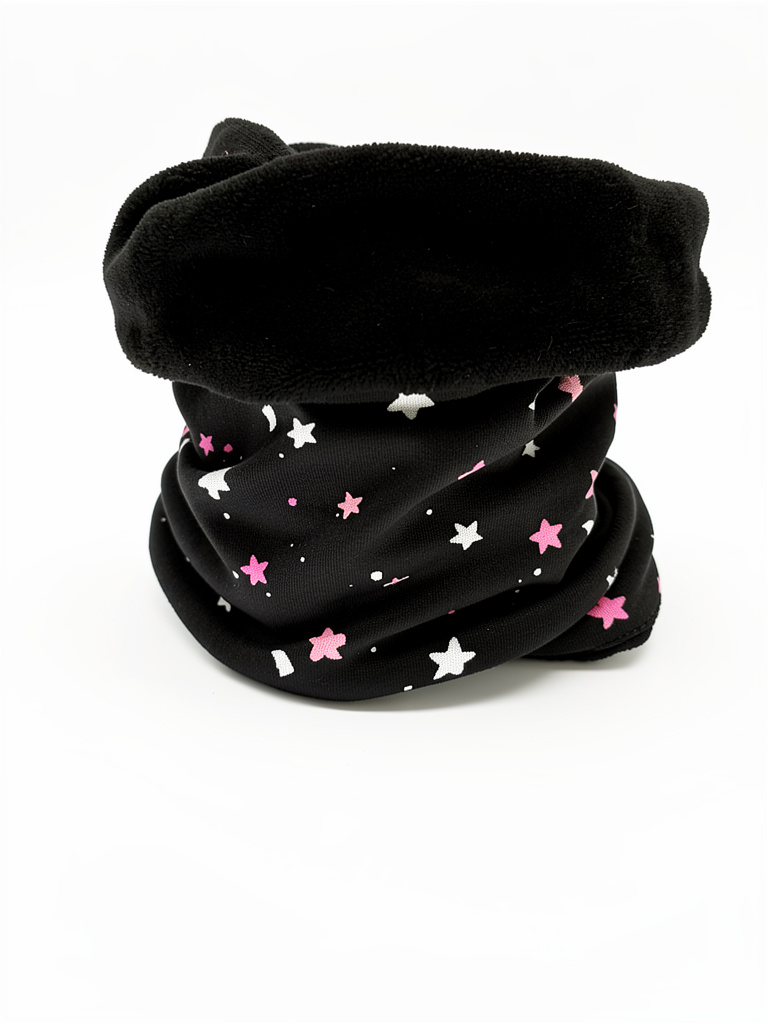 Cuello negro estrellas reversible