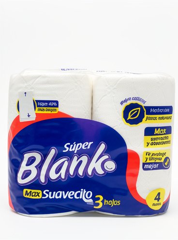 PAPEL HIGIENICO BLANKO X4