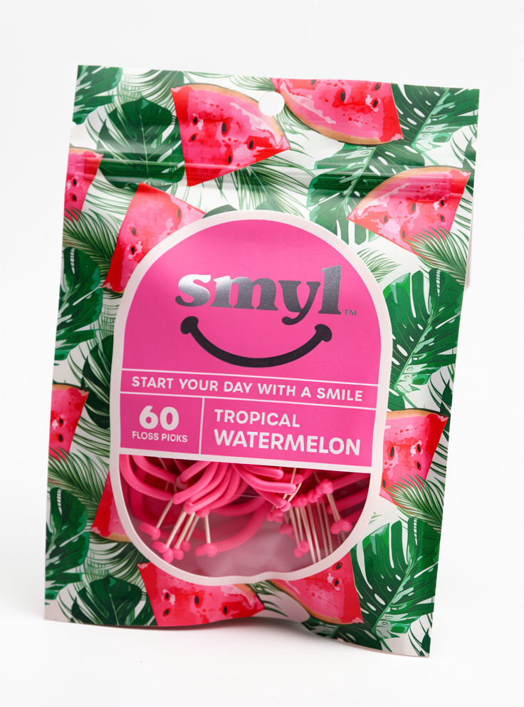 BOLSA DE 60 PALILLOS DENTALES SABOR SANDIA SMYL