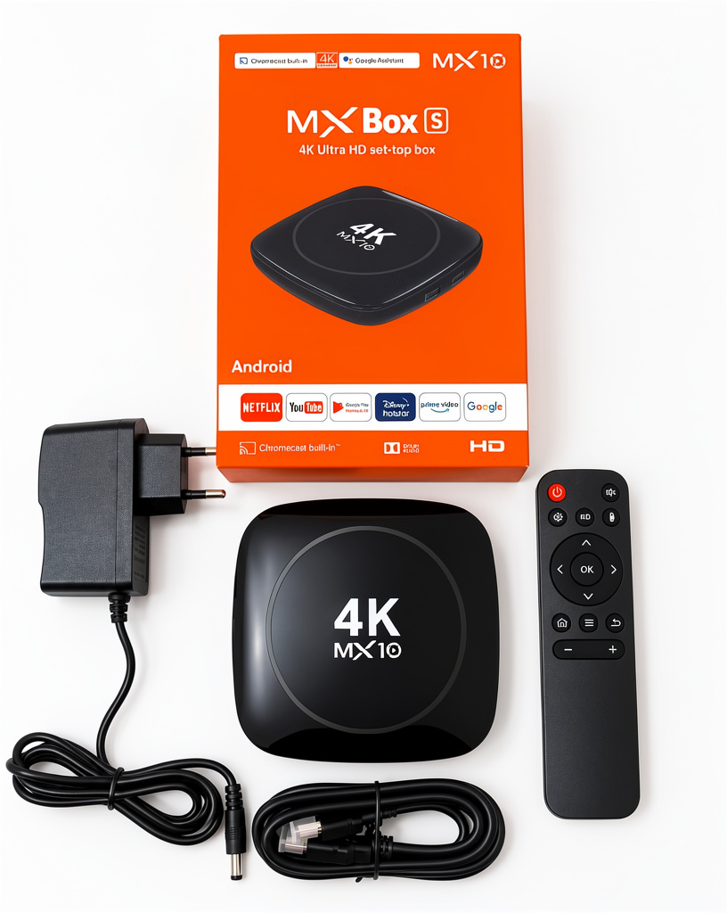 *TV BOX 4K ULTRA HD MX10 CONFIGURADO con Canales disponibles