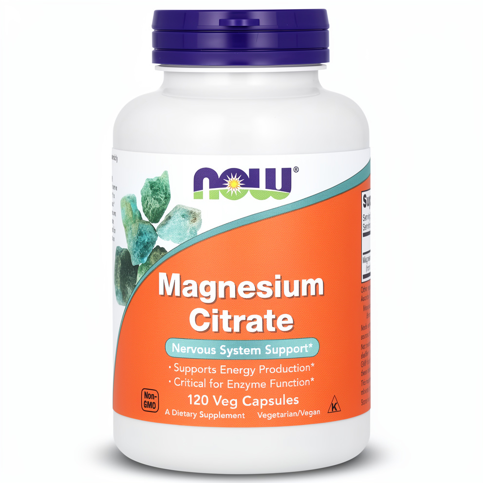 NOW MAGNESIO CITRATE 120 CAPSULAS