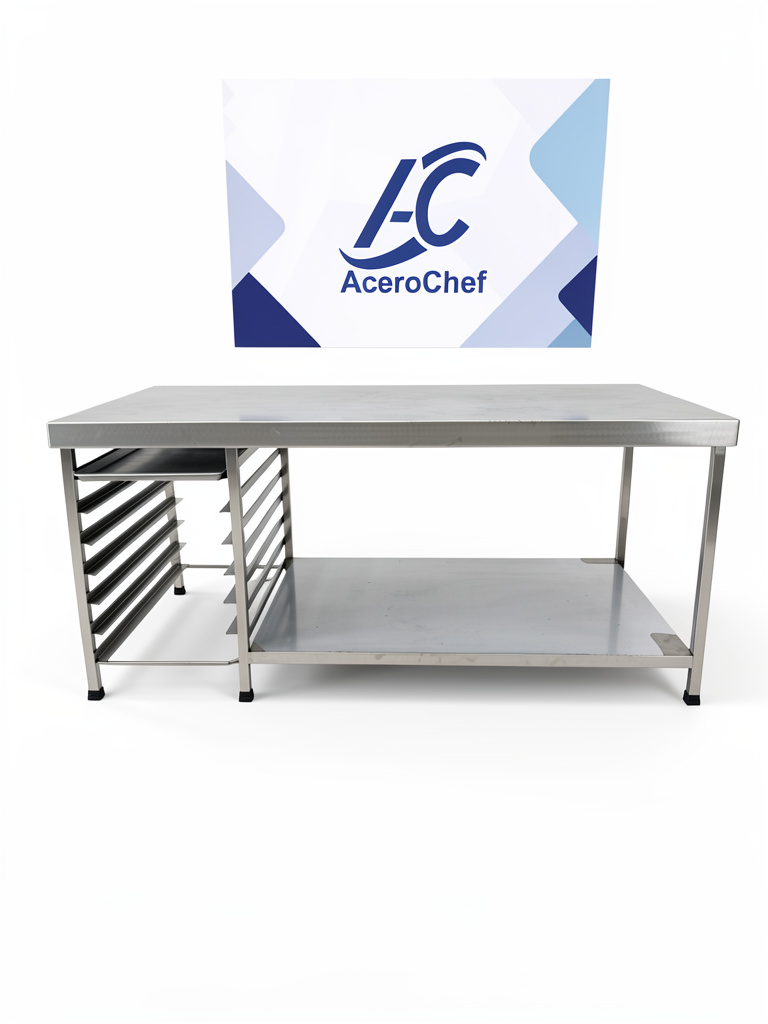 Mesa de trabajo con espaguero 2x100x90
