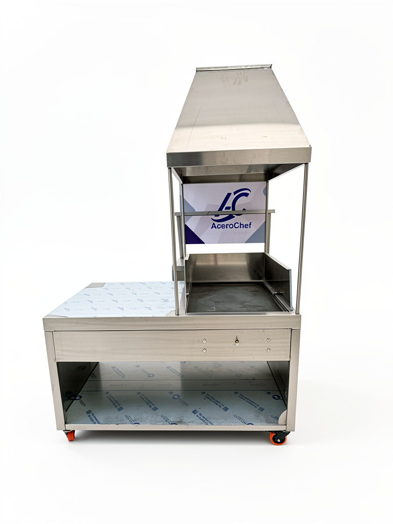 Mueble para tacos con plancha