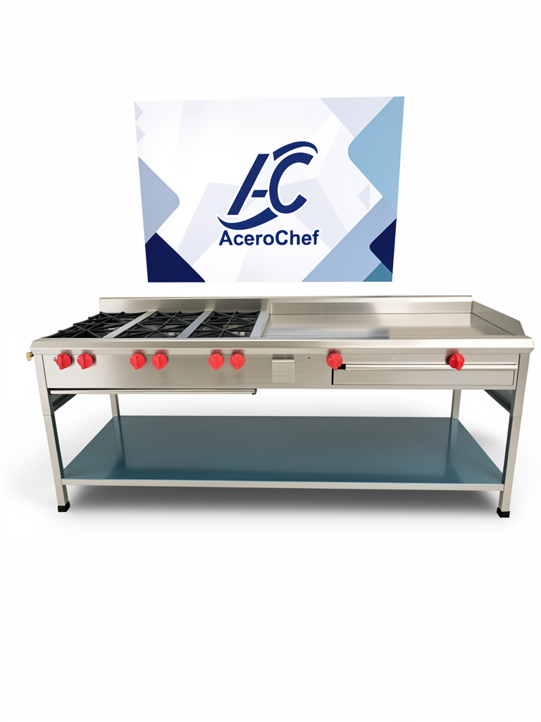Estufa con plancha de 2.20x70