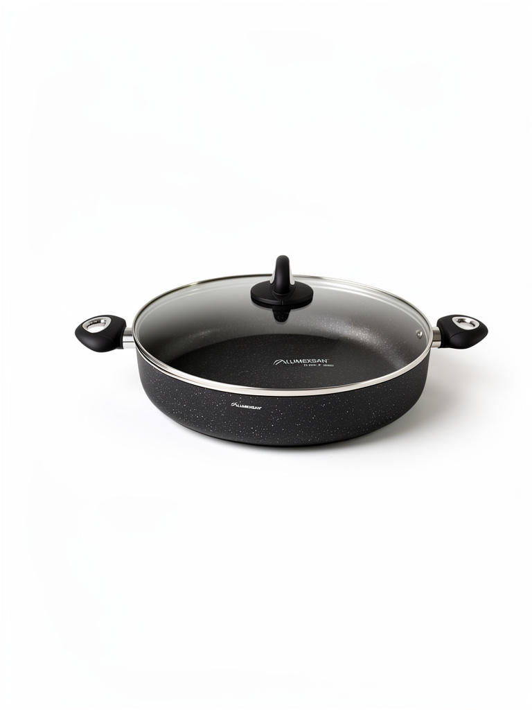 Arrocera 28 cm mármol negro