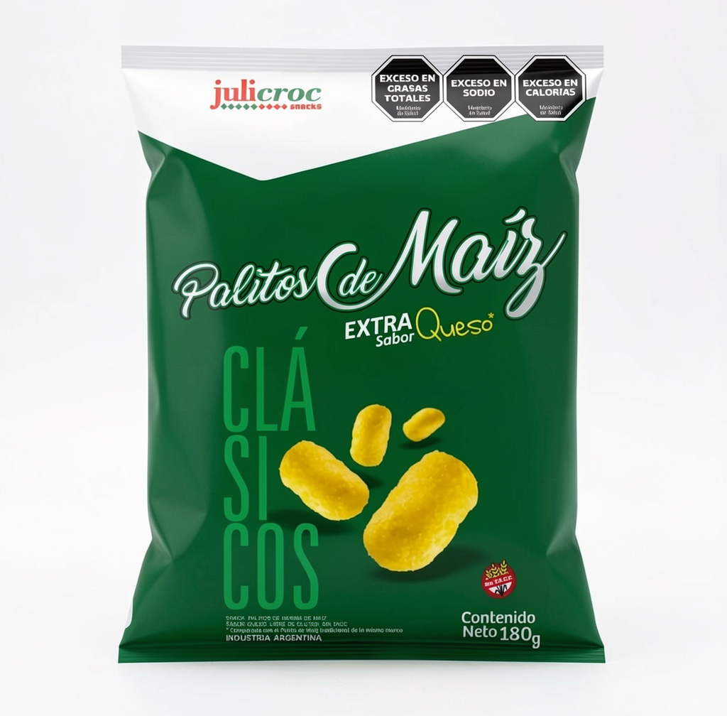 Palito maiz queso 12u x 80gr