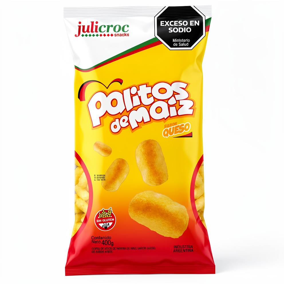Palito maiz queso 8u x 400gr