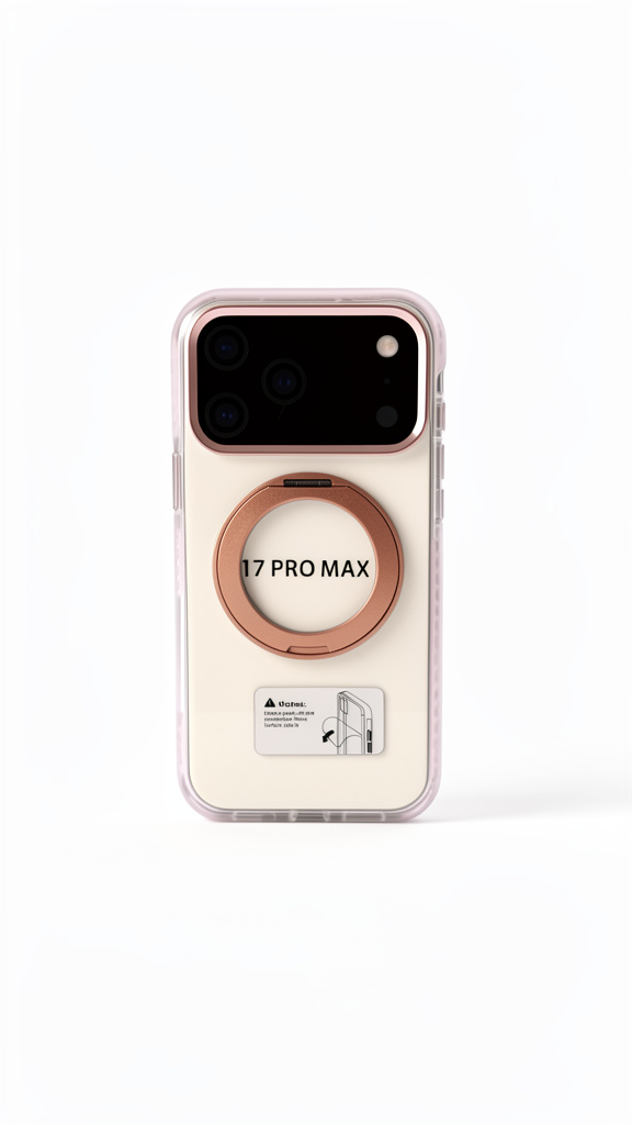 Forro iPhone 17 Pro Max transparente con aro