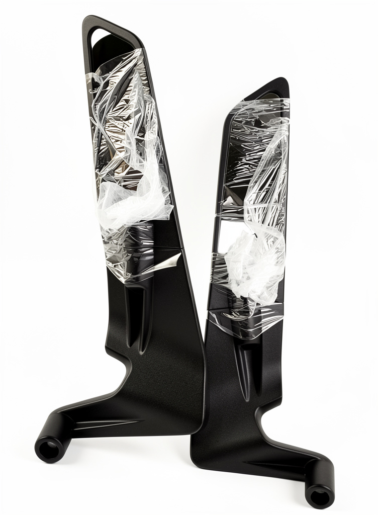 1282647-MHN | ESPEJOSDECORATIVOSUNIVERSALES TIPO ALERON COLOR NEGRO