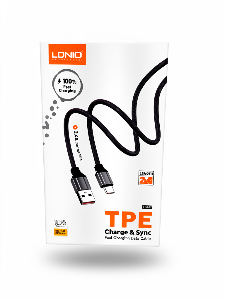 Cable De USB A iPhone De 2 Metros LDNIO