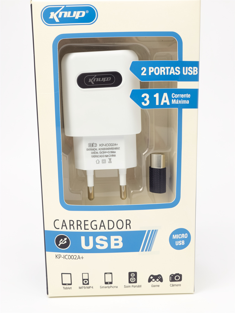Carregador knup Kp-IC002