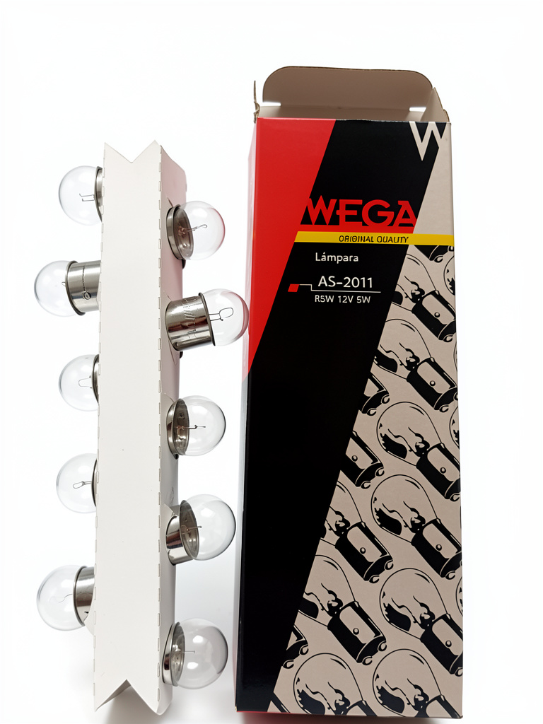 WEGA lámpara AS-2011 R5w 1 polo