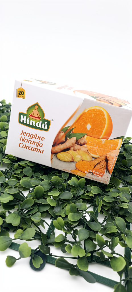 Te naranja y cúrcuma