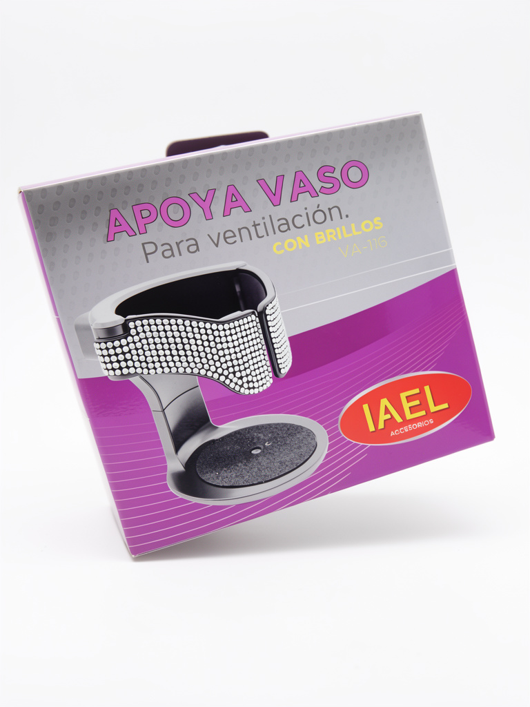 Apoya vaso con brillos