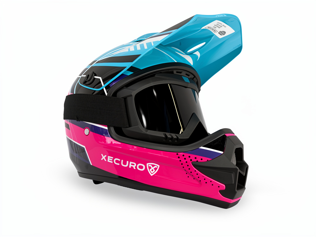 Casco CROSS XECURO NIÑA Rosa
