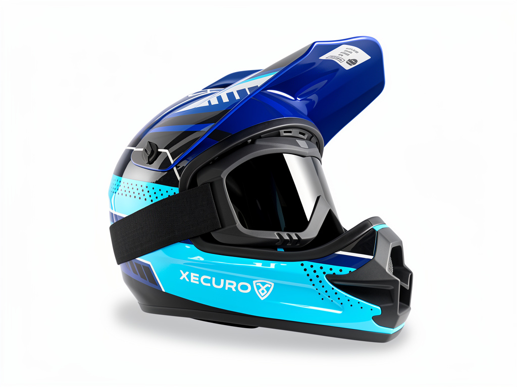 Casco CROSS XECURO NIÑO Azul