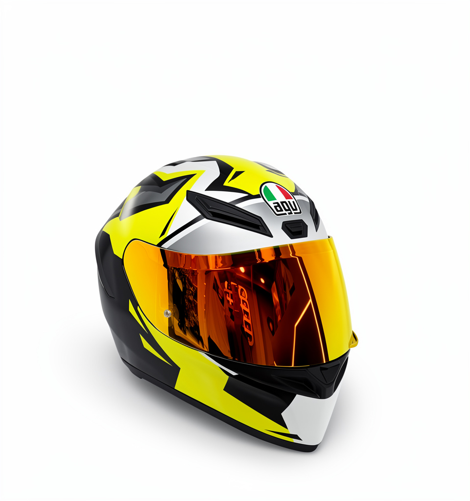 Casco AGV K1 Amarillo-Negro