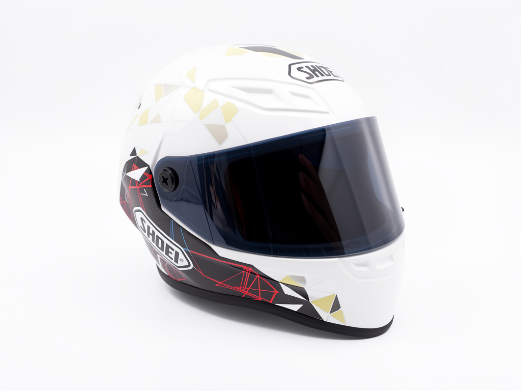 Mini Casco colección SHOEI blanco