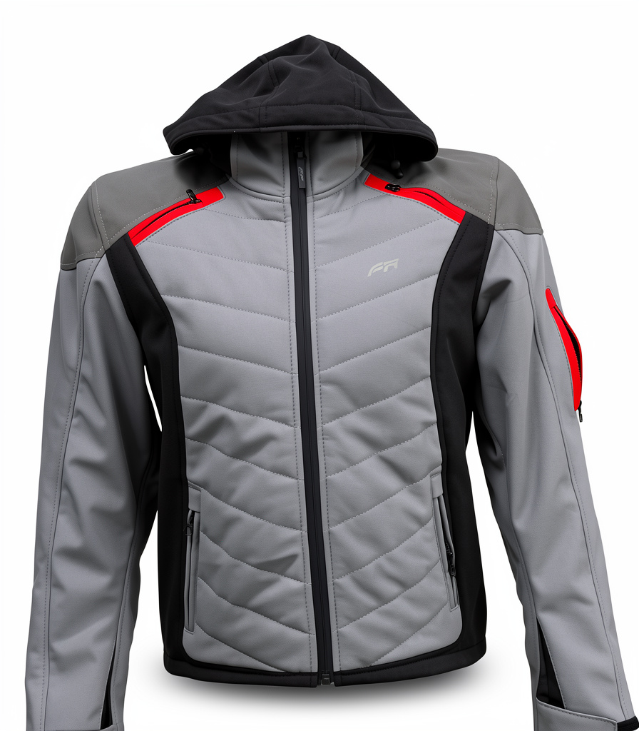 CHAQUETA SOFTSHELL NAXOS GRIS