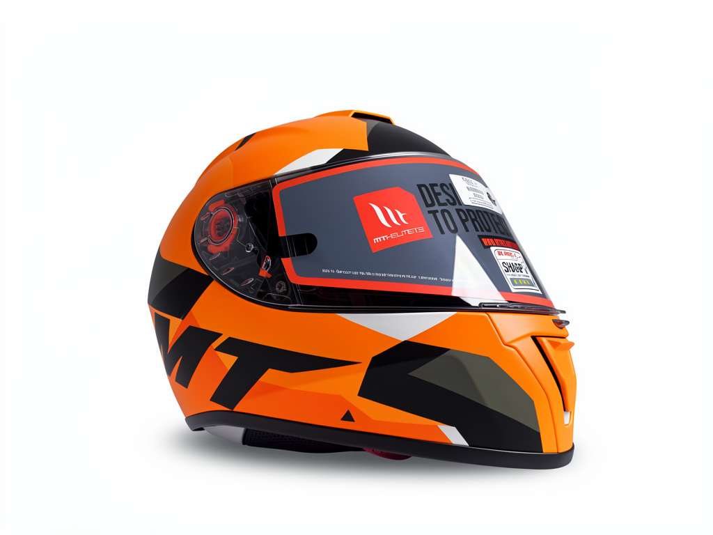 Casco MT HELMETS BALDE 2 Naranja-mate