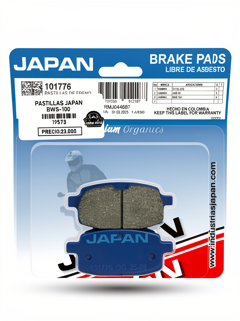Pastillas JAPAN BWS 100