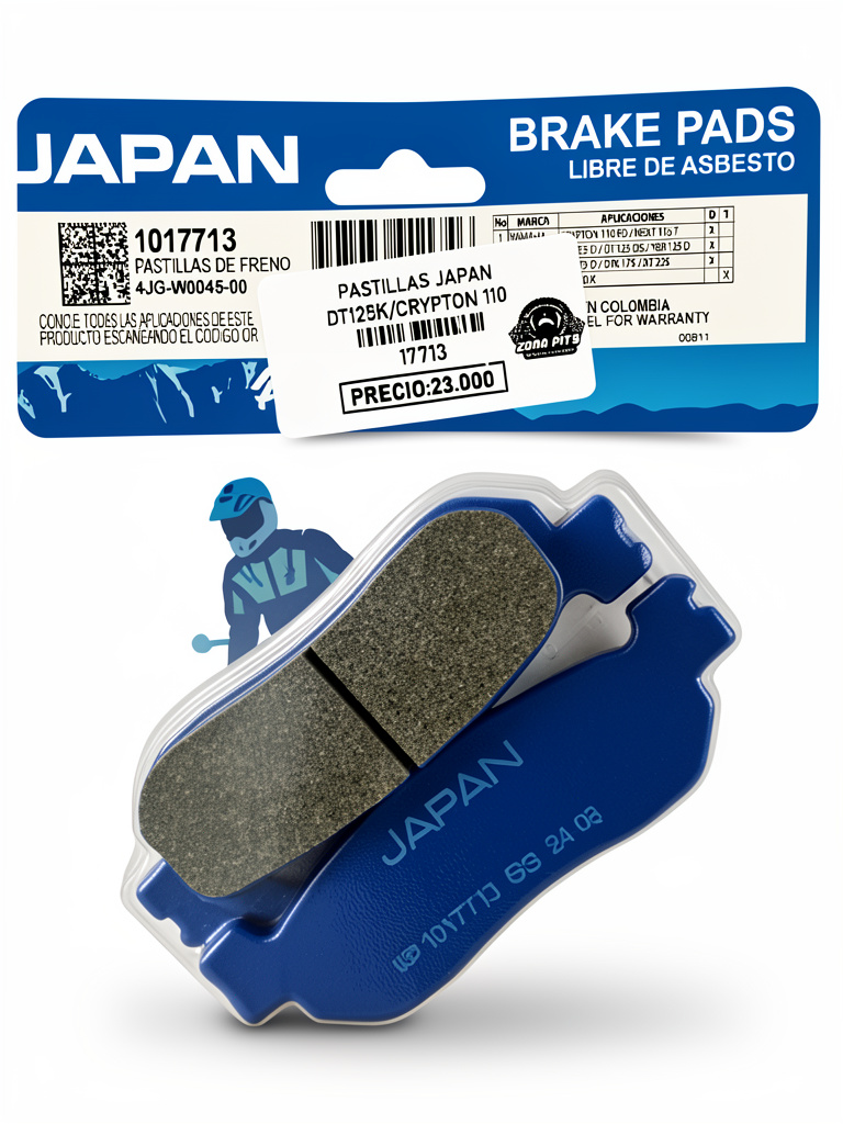 Pastillas JAPAN DT125/CRYPTON 110